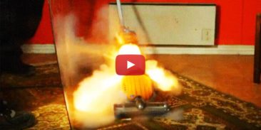 explosion in a vacuum cleaner