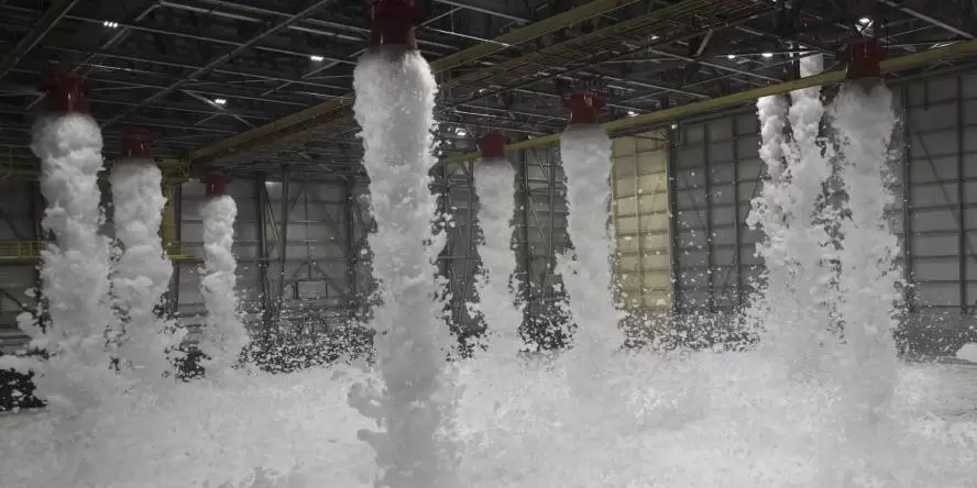 Foam fire suppression systems